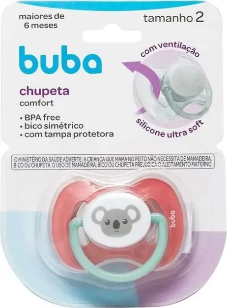 Imagen de Chupete de Silicona Anatómico Buba, 6-12 meses Rosa