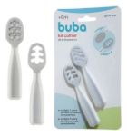 Imagen de Cucharas silicona BLW Buba Gris/Blanca
