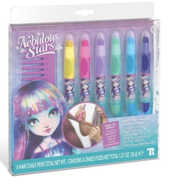 Imagen de Crayones con purpurina para el cabello