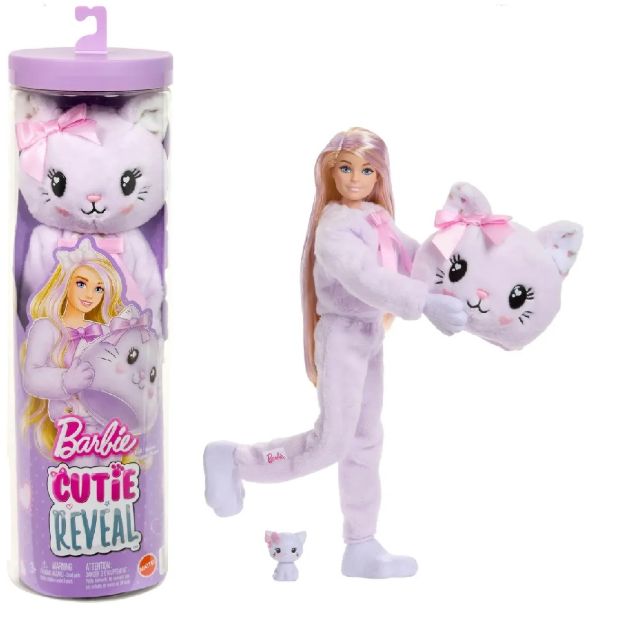 Imagen de Barbie cutie reveal gatico  malva