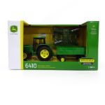 Imagen de Tractor John Deere 6410 a escala 1:32 con remolque y disco de alas.