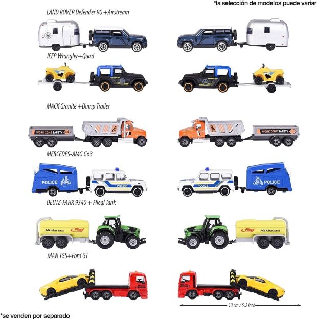 Imagen de Majorette Volkswagen Trailer Asst.
