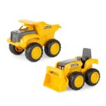 Imagen de Tractor excavador y camión volquete John Deere