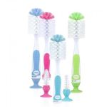 Imagen de Cepillo limpiamemas mamaderas con base y cepillo para tetinas Nuby
