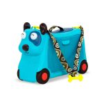 Imagen de Valija Maleta Viajes Y Buggy Con Luz Y Sonidos Niños 2 Años+ - azul- perro woofer