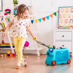 Imagen de Valija Maleta Viajes Y Buggy Con Luz Y Sonidos Niños 2 Años+ - azul- perro woofer