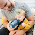 Imagen de Mamadera Anticolico Bolsa Tetina Silicona Para Bebes 3m Azul Oscuro