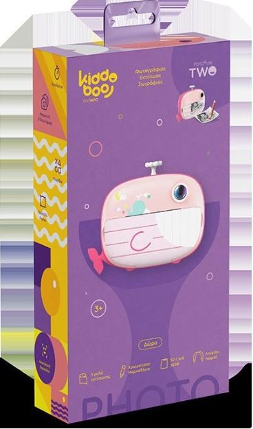 Imagen de Cámara Infantil Instantánea Kiddoboo FotoFun 2 Whale Pink