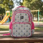 Imagen de Mochilas Infantil Grande Escolar Bolsillos Tamaño 46x30x15cm - Gris - Anclas