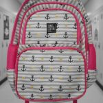Imagen de Mochilas Infantil Grande Escolar Bolsillos Tamaño 46x30x15cm - Gris - Anclas