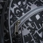 Imagen de Mochilas Infantil Grande Escolar Bolsillos Tamaño 46x30x15cm - Negro - Letras