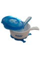Imagen de Bowl con tapa ventosa y cubiertos azul Noor