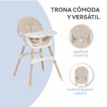 Imagen de Silla de comer multiuso 2 en 1 infantil Mika Beige