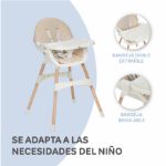 Imagen de Silla de comer evolutiva 2 en 1 infantil Mika Beige