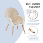 Imagen de Silla de comer multiuso 2 en 1 infantil Mika Beige