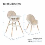 Imagen de Silla de comer multiuso 2 en 1 infantil Mika Beige