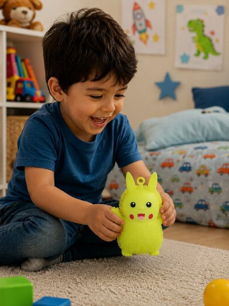 Imagen de Muñecos De Goma Con Luz Pikachu