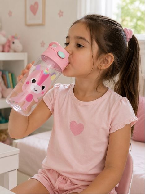 Imagen de Botella tritan con boquilla silicona Buba /rosa
