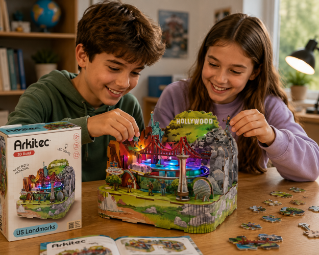 Imagen de Juego de Construcción Puzzle en 3D Monumentos de USA  115 pcs