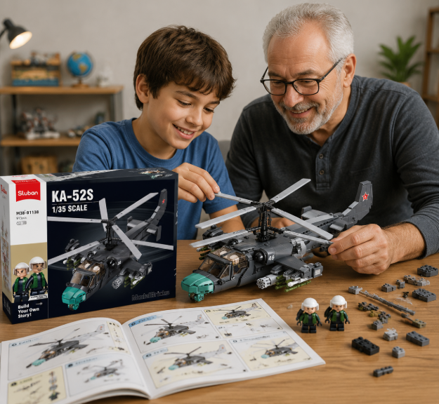 Imagen de Bloques de construccion KA-52S Armed Helicopter 913 Pcs