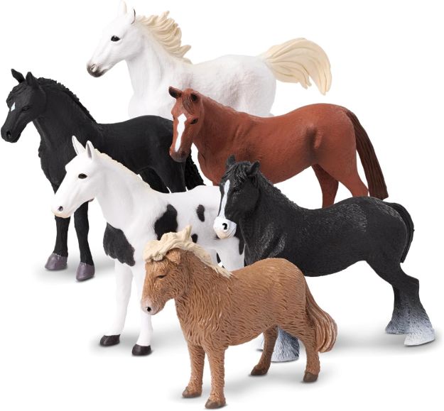 Imagen de Set 6  figuras de caballos N.1