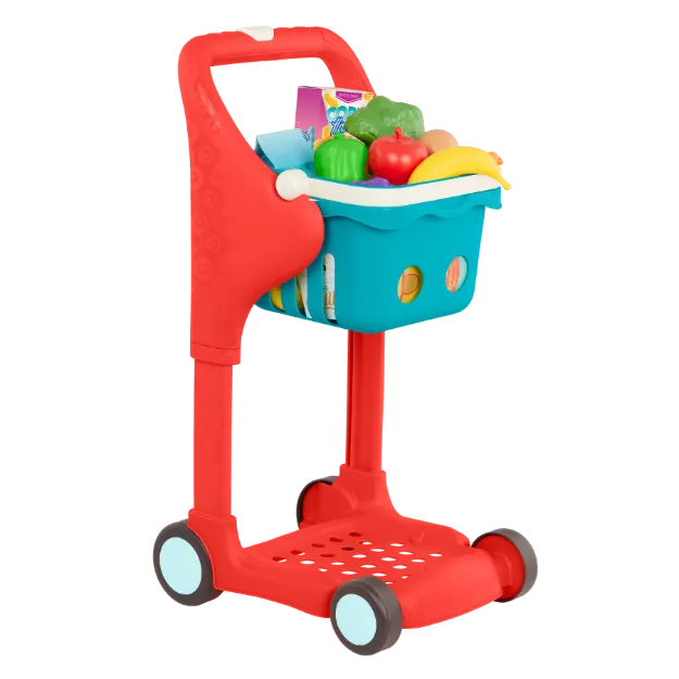 Imagen de Carrito de compras musical rojo 15 pcs