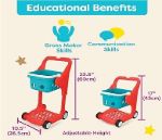 Imagen de Carrito de compras musical rojo 15 pcs