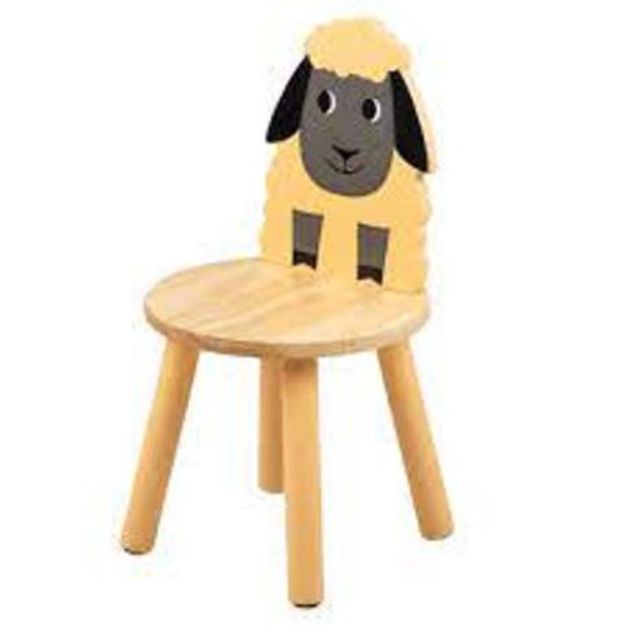 Imagen de Sillas de madera infantil oveja
