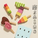 Imagen de Set x6 Paletas de helados madera