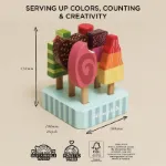 Imagen de Set x6 Paletas de helados madera