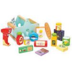 Imagen de Canasto de compras con escaner madera