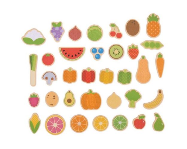 Imagen de Frutas y verduras magneticas