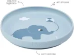 Imagen de Plato silicona con ventosa Cloudy-Azul