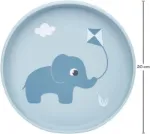 Imagen de Plato silicona con ventosa Cloudy-Azul