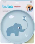 Imagen de Plato silicona con ventosa Cloudy-Azul