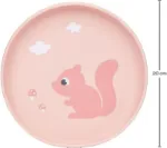 Imagen de Plato silicona con ventosa Cloudy-Rosa