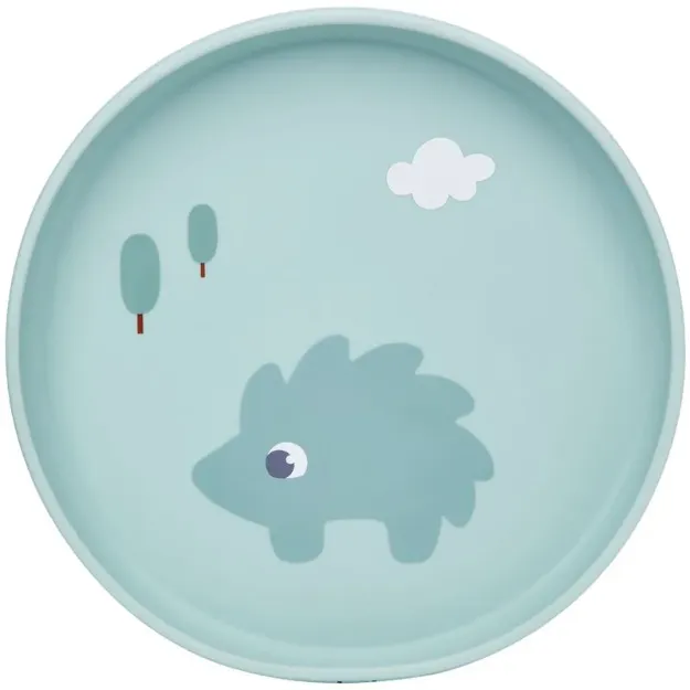 Imagen de Plato silicona con ventosa Cloudy- Verde
