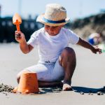Imagen de Balde Silicona Bigjigs Toys Playa 18m+-naranja