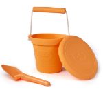 Imagen de Balde Silicona Bigjigs Toys Playa 18m+-naranja