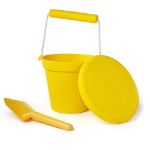Imagen de Balde Silicona Bigjigs Toys Playa 18m+-amarillo