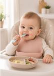 Imagen de Cuchara silicona flexible Babymoov-celeste