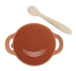 Imagen de Set de bowl y cuchara flexible de silicona Babymoov-zorro