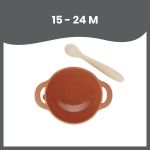 Imagen de Set de bowl y cuchara flexible de silicona Babymoov-zorro