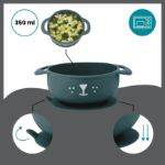 Imagen de Set de bowl y cuchara flexible de silicona Babymoov-perro