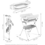 Imagen de Bañito bañera cambiador con reposera plegable Zoe gris