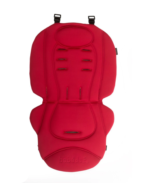 Imagen de Colchoneta universal roja para coches con memory foam Bebedue