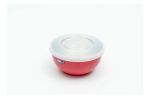 Imagen de Set de 2 bowl de acero inoxidable 250 ml con tapa hermética - rojo