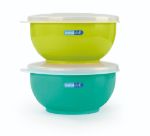 Imagen de Set de 2 bowl de acero inoxidable 250 ml con tapa hermética - verde