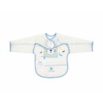 Imagen de Babero Manga Larga Impermeable Con Bolsillo Arty Blue