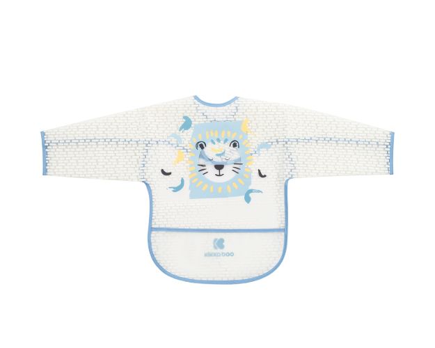Imagen de Babero Manga Larga Impermeable Con Bolsillo Arty Blue